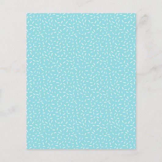 Blauwe donuts raden het Baby Baby shower (Achterkant)