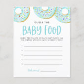 Blauwe donuts raden het Baby Baby shower (Voorkant)