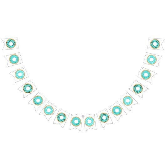 Blauwe Donuts Vlaggetjes (Alle)