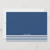 Blauwe Doop Religieuze Witte Jongen Doopsel Kruis Kaart (Achterkant)