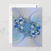 Blauwe doorn briefkaart (Voorkant / Achterkant)