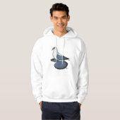 Blauwe doornhaai hoodie (Voorkant volledig)