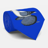 Blauwe doornhaai stropdas (Opgerold)