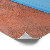 Blauwe Doors en Rista Wrearies, Taos Adobe Poster (Hoek)