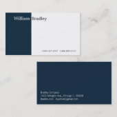 Blauwe doos II Visitekaartje (Voorkant / Achterkant)