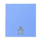 blauwe doos notitieblok (Voorkant)