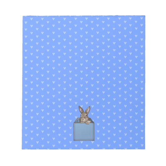 blauwe doos notitieblok (Voorkant)