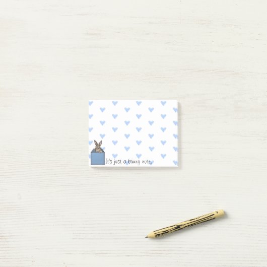 blauwe doos post-it® notes (Op bureau)