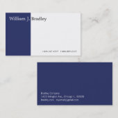 Blauwe doos visitekaartje (Voorkant / Achterkant)