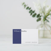 Blauwe doos visitekaartje (Staand voorkant)