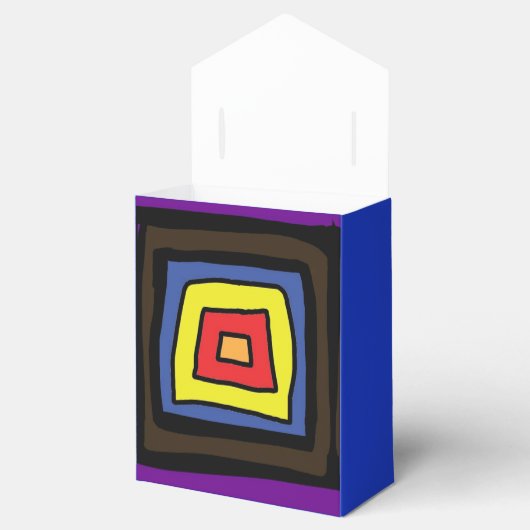 blauwe doos voor dank bedankdoosjes (Geopend)