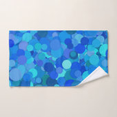 blauwe dot confetti badhanddoekset bad handdoek (Handdoek)