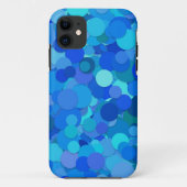 blauwe dot confetti telefooncel Case-Mate iPhone case (Achterkant)