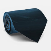 Blauwe Draaiende Stropdas (Opgerold)