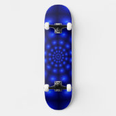 Blauwe draaikolk persoonlijk skateboard (Voorkant)