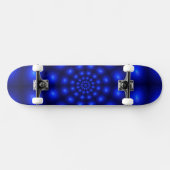 Blauwe draaikolk persoonlijk skateboard (Horizontaal)