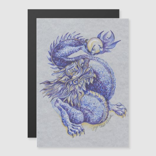 Blauwe draak (Voorkant / Achterkant)