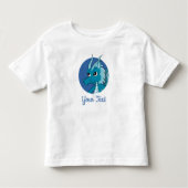 Blauwe Draak artoonT-shirt Kinder Shirts (Voorkant)