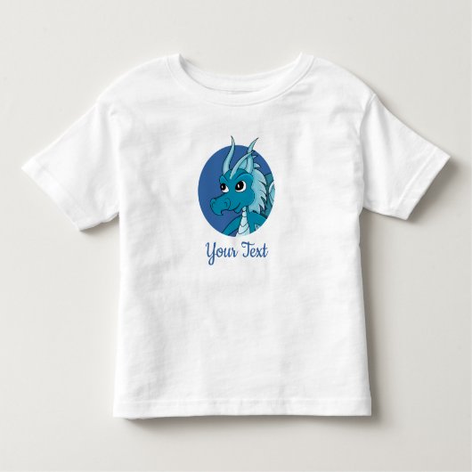 Blauwe Draak artoonT-shirt Kinder Shirts (Voorkant)