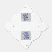 Blauwe draak bedankdoosjes (Uitgevouwen)
