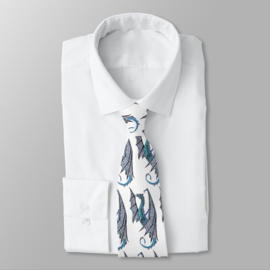 blauwe draak, blauwe draak, blauwe draak, blauwe d stropdas (Gebonden)