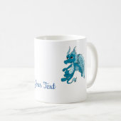 Blauwe Draak Cartoon Koffiemok (Voorkant rechts)