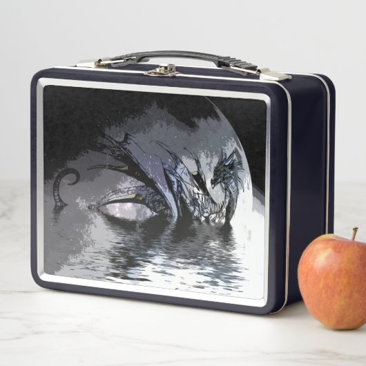 Blauwe draak en bewegingsillustratie (In situ)