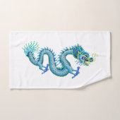 Blauwe draak handdoek (Handdoek)