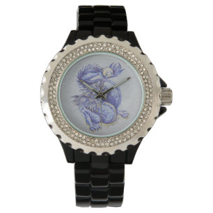 Blauwe draak horloge