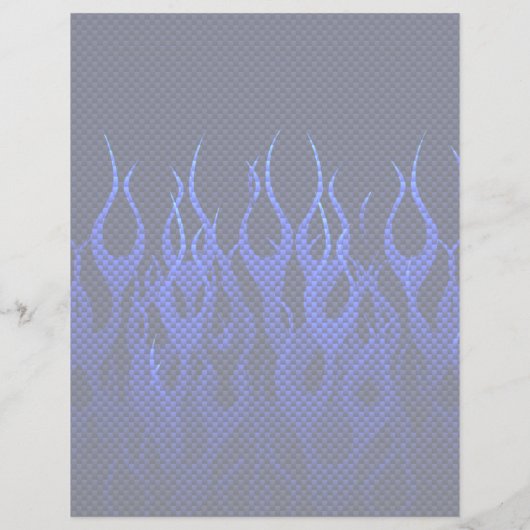 Blauwe draak in koolstofvezelstijlen van Chrome Flyer (Achterkant)