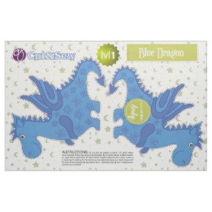 Blauwe draak knippen en naaien - Eenvoudig DIY-pro Stof