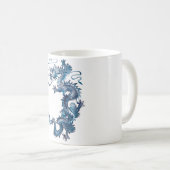 Blauwe draak koffiemok (Voorkant rechts)