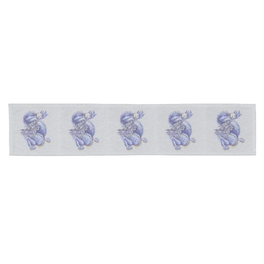 Blauwe Draak Korte Tafelloper (Horizontaal)
