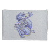 Blauwe draak kussensloop (Achterkant)