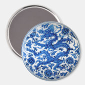 Blauwe draak magneet (Voorkant / Achterkant)