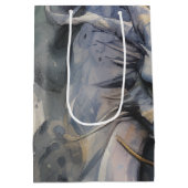 Blauwe draak medium cadeauzakje (Achterkant)