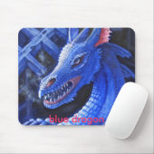 Blauwe draak muismat (Met muis)