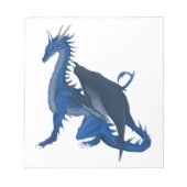 Blauwe draak notitieblok (Voorkant)