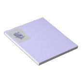 Blauwe draak notitieblok (Schuin)