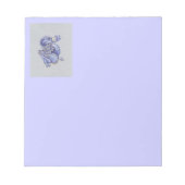 Blauwe draak notitieblok (Voorkant)