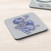 Blauwe draak onderzetter (Linkerzijde)