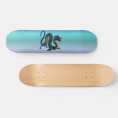 Blauwe draak persoonlijk skateboard (Horizontaal)