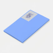 Blauwe draak post-it® notes (Schuin)