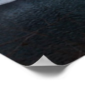 Blauwe draak poster (Hoek)