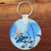 Blauwe draak sleutelhanger (Voorkant)