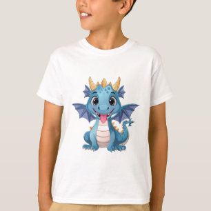blauwe draak t-shirt