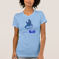 Blauwe draak t-shirt