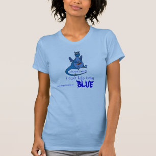 Blauwe draak t-shirt