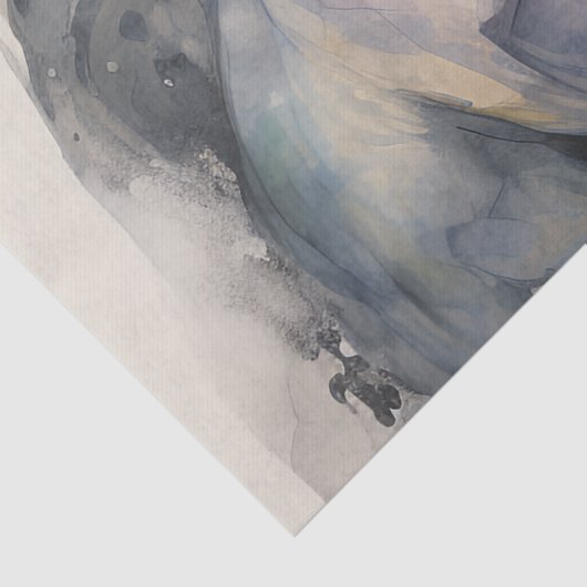 Blauwe draak tissuepapier (Detail)