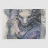 Blauwe draak tissuepapier (Voorkant)